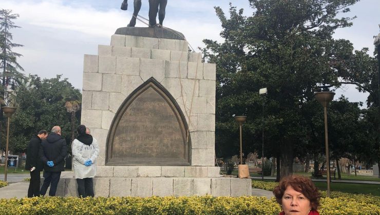 Samsun’da Atatürk Anıtı’na saldırı