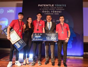1. Ulusal Liseler Patent ve Faydalı Model Yarışması”ndan İzmir’e Ödül