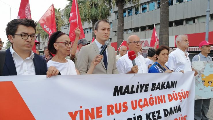 İzmir’de Vatan Partisi’nden Maliye Bakanına tepki