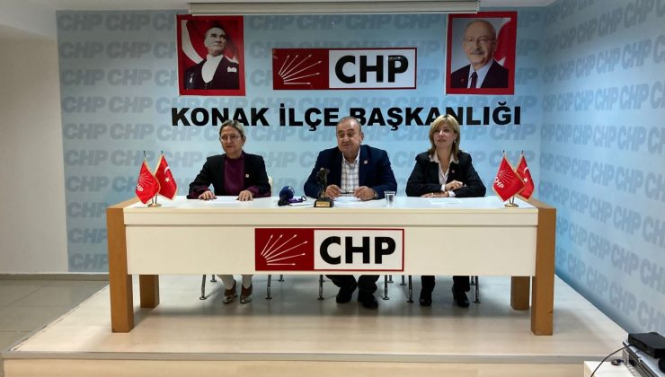 CHP Konak İlçe Başkanı Akın Küçükoğulların’dan Basın Açıklaması.