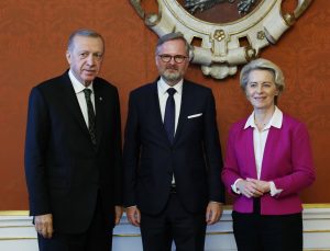 Cumhurbaşkanı Recep Tayip Erdoğan, Fiala ve von der Leyen ile görüştü