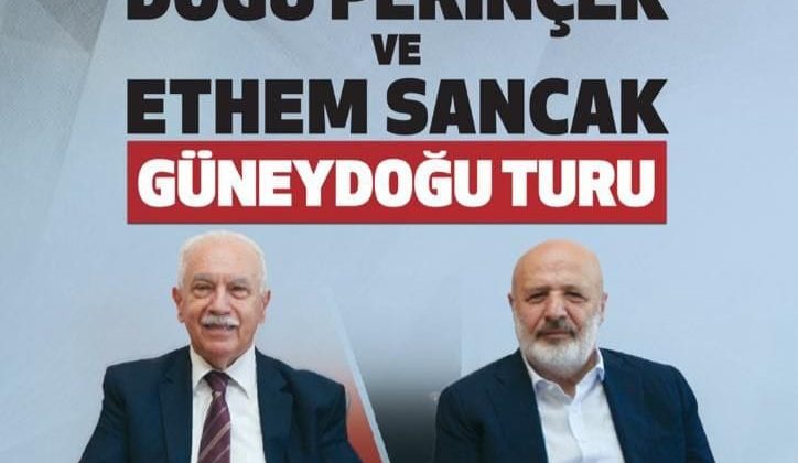 PERİNÇEK VE SANCAK’IN GÜNEYDOĞU TURU BAŞLIYOR