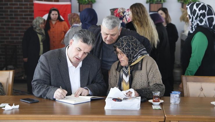 BAŞKAN DOĞRUER MAHALLE BULUŞMALARINDA KADINLARI DİNLİYOR