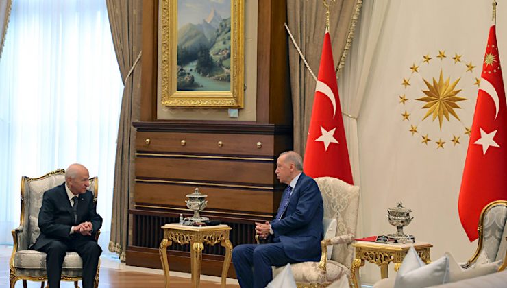 Cumhurbaşkanı Recep Tayip Erdoğan, Bahçeli ile görüştü