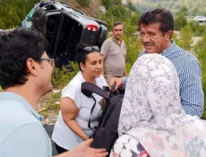 Nihat Zeybekci trafik kazasında yaralandı