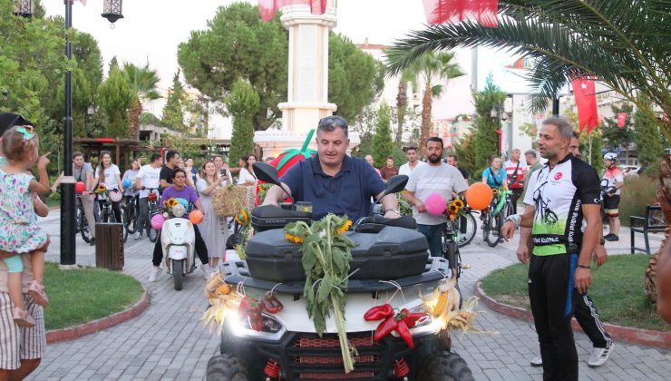 Kınıklılar Hasat Festivali’nde Havalı Teker Bisiklet Turu ile renkli anlara şahit oldu