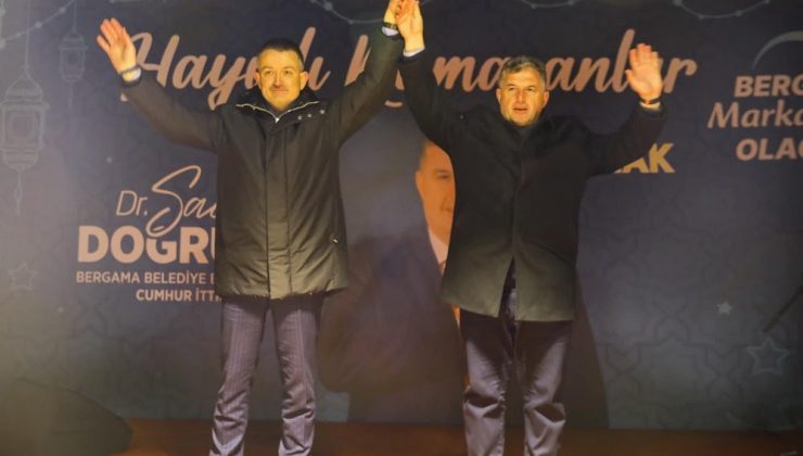 Önceki Dönem Tarım ve Orman Bakanı Bekir Pakdemirli: Bergama Sadık Başkan ile kalkınacak