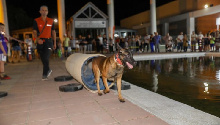 BUCA’NIN ARAMA KURTARMA KÖPEKLERİNE BÜYÜK ALKIŞ