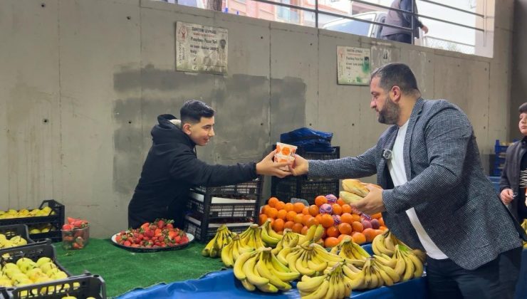 Pazarcı Esnafının içini ısıttı