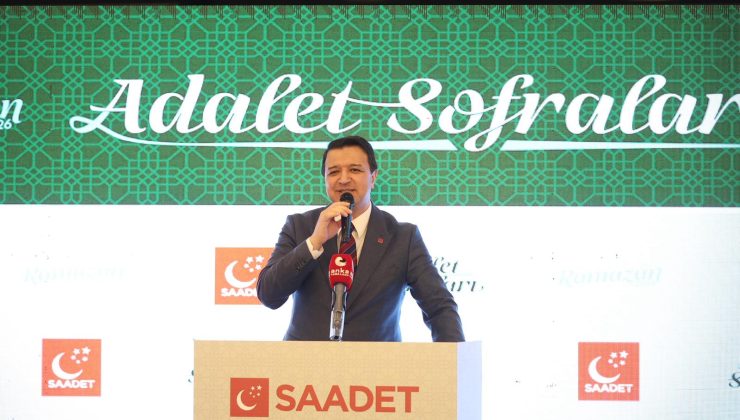 Saadet Partisi Genel Başkanı Mahmut Arıkan, partisinin İzmir İl Başkanlığı tarafından düzenlenen iftar programında konuştu.