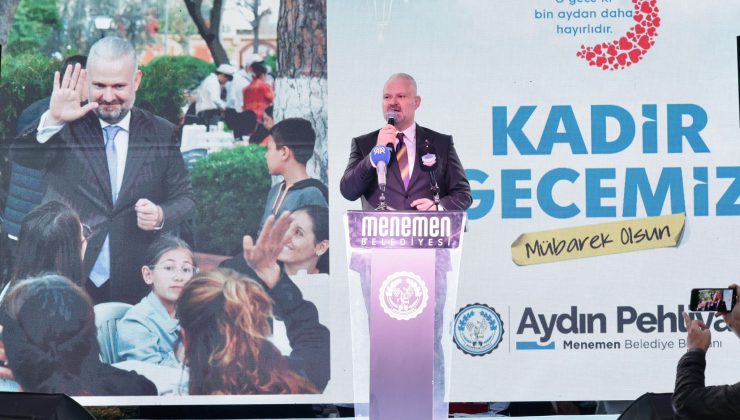Menemen’de Kadir Gecesi’ne özel 15 bin kişilik iftar