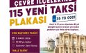 İzmir’in çevre ilçelerine 115 yeni taksi geliyor
