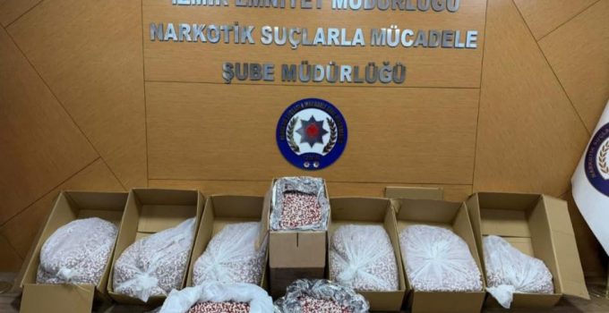 İzmir’de Uyuşturucu Çetesine Dev Operasyon: 11 Milyonu Aşkın Sentetik Hap Ele Geçirildi