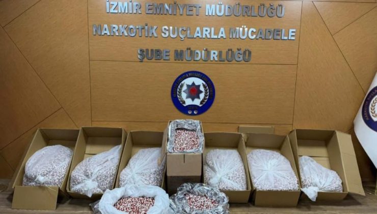 İzmir’de Uyuşturucu Çetesine Dev Operasyon: 11 Milyonu Aşkın Sentetik Hap Ele Geçirildi